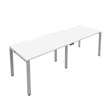 Load image into Gallery viewer, CB Single Bench with Cut Out: 2 Person | 1400 X 800 | White/Silver