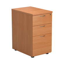 Load image into Gallery viewer, Essentials Desk High 3 Drawer Pedestal | 600 Deep | Beech