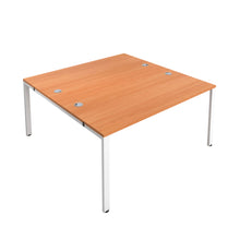 Load image into Gallery viewer, CB Bench with Cable Ports: 2 Person | 1400 X 800 | Beech/White