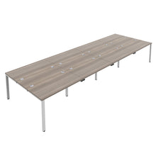 Load image into Gallery viewer, CB Bench with Cable Ports: 8 Person | 1600 X 800 | Grey Oak/White