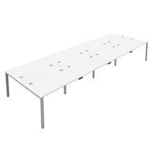 Load image into Gallery viewer, CB Bench with Cable Ports: 8 Person | 1200 X 800 | White/Silver