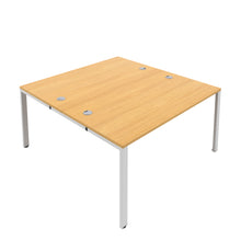 Load image into Gallery viewer, CB Bench with Cable Ports: 2 Person | 1400 X 800 | Nova Oak/White