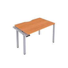 Load image into Gallery viewer, CB Bench Extension with Cut Out: 1 Person | 1600 X 800 | Beech/Silver