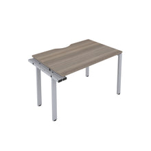 Load image into Gallery viewer, CB Bench Extension with Cut Out: 1 Person | 1400 X 800 | Grey Oak/Silver