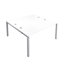 Load image into Gallery viewer, CB Bench with Cable Ports: 2 Person | 1200 X 800 | White/Silver