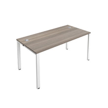 Load image into Gallery viewer, CB Bench with Cable Ports: 1 Person | 1400 X 800 | Grey Oak/White