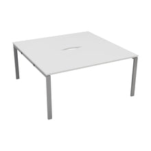 Load image into Gallery viewer, CB Bench with Cut Out: 2 Person | 1400 X 800 | White/Silver