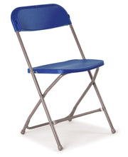 Load image into Gallery viewer, Flat Back Folding Chair | Blue