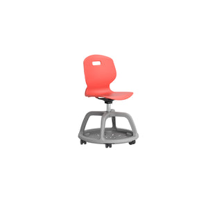 Arc Community Swivel Chair | Coral