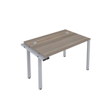 Load image into Gallery viewer, CB Bench Extension with Cable Ports: 1 Person | 1200 X 800 | Grey Oak/Silver