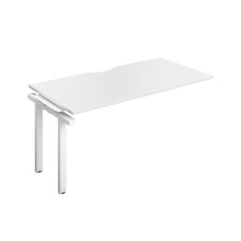 Load image into Gallery viewer, Telescopic Bench Extension with Cut Out: 1 Person | 1600 X 800 | White/White