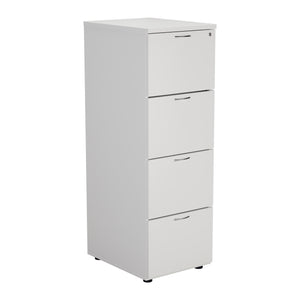 Essentials Filing Cabinet 4 Drawer | White