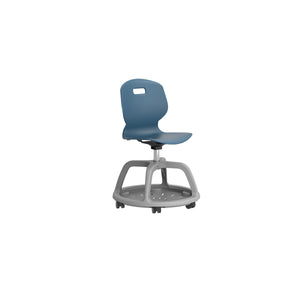Arc Community Swivel Chair | Steel Blue