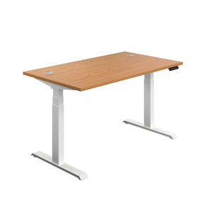 Economy Sit Stand Desk | 1800 X 800 | Nova Oak/White