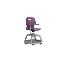 Load image into Gallery viewer, Arc Community Swivel Chair With Arm Tablet | Grape