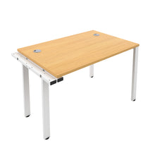 Load image into Gallery viewer, CB Bench Extension with Cable Ports: 1 Person | 1400 X 800 | Nova Oak/White