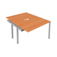 Load image into Gallery viewer, CB Bench Extension with Cut Out: 2 Person | 1400 X 800 | Beech/Silver