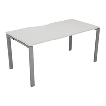 Load image into Gallery viewer, CB Bench with Cut Out: 1 Person | 1400 X 800 | White/Silver