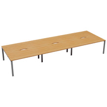 Load image into Gallery viewer, CB Bench with Cut Out: 6 Person | 1400 X 800 | Beech/Silver