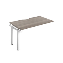 Load image into Gallery viewer, Telescopic Bench Extension with Cut Out: 1 Person | 1400 X 600 | Grey Oak/White