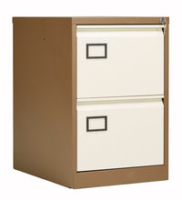 Load image into Gallery viewer, Bisley 2 Drawer Contract Steel Filing Cabinet | Coffee Cream