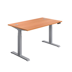 Economy Sit Stand Desk | 1800 X 800 | Beech/Silver