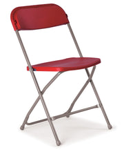 Load image into Gallery viewer, Flat Back Folding Chair | Burgundy