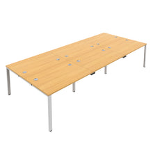 Load image into Gallery viewer, CB Bench with Cable Ports: 6 Person | 1200 X 800 | Nova Oak/White