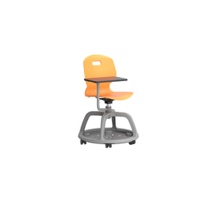 Arc Community Swivel Chair With Arm Tablet | Marigold