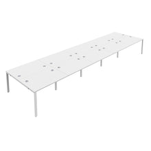 Load image into Gallery viewer, CB Bench with Cable Ports: 10 Person | 1400 X 800 | White/White