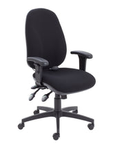 Load image into Gallery viewer, Maxi Ergo Chair With Lumbar Pump + Adjustable Arms | Black
