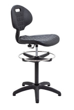 Load image into Gallery viewer, Factory Chair with Draughtsman Kit | Adjustable Foot Ring | Black