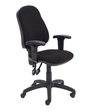 Load image into Gallery viewer, Calypso 2 High Back Operator Chair with Adjustable Arms | Black