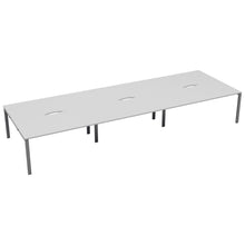 Load image into Gallery viewer, CB Bench with Cut Out: 6 Person | 1200 X 800 | White/Silver