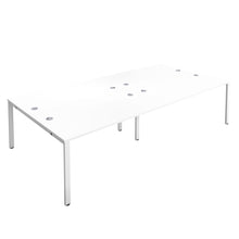 Load image into Gallery viewer, CB Bench with Cable Ports: 4 Person | 1600 X 800 | White/White