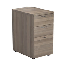 Load image into Gallery viewer, Essentials Desk High 3 Drawer Pedestal | 600 Deep | Grey Oak