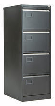 Load image into Gallery viewer, Bisley 4 Drawer Contract Steel Filing Cabinet | Black