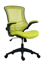 Load image into Gallery viewer, Marlos Mesh Back Office Chair With Folding Arms | Green
