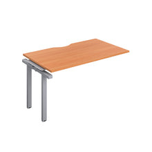 Load image into Gallery viewer, Telescopic Bench Extension with Cut Out: 1 Person | 1400 X 800 | Beech/Silver