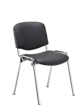 Load image into Gallery viewer, Club Chair with Chrome | Black PU/Chrome