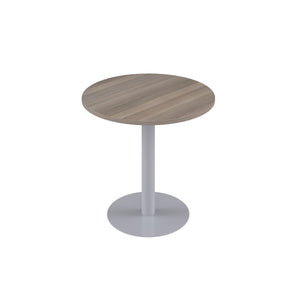 Contract Table Mid | 600mm | Grey Oak/Silver