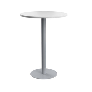 Contract Table High | 800mm | White/Silver