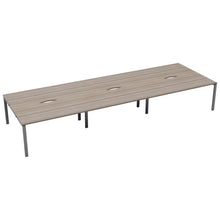 Load image into Gallery viewer, CB Bench with Cut Out: 6 Person | 1200 X 800 | Grey Oak/Silver