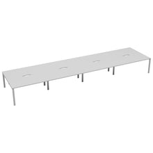 Load image into Gallery viewer, CB Bench with Cut Out: 8 Person | 1600 X 800 | White/White