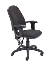 Load image into Gallery viewer, Calypso 2 High Back Operator Chair with Adjustable Arms | Charcoal