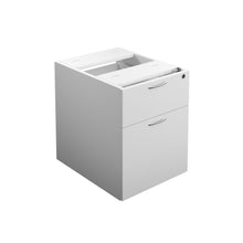 Load image into Gallery viewer, Essentials Fixed Pedestal 2 Drawers | 655 Deep | White