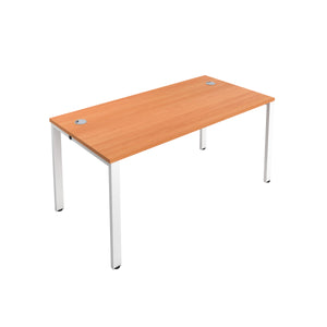 CB Bench with Cable Ports: 1 Person | 1200 X 800 | Beech/White