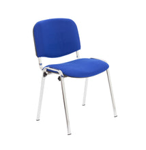 Load image into Gallery viewer, Club Chair with Chrome | Royal Blue PU/Chrome