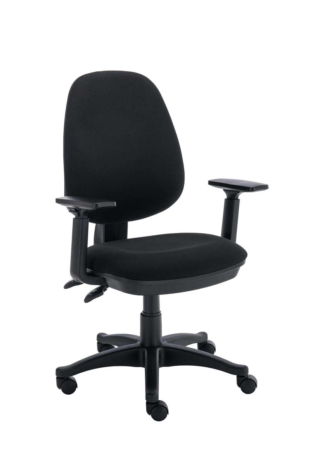 Versi 2 Lever Operator Chair with Adjustable Arms | Black
