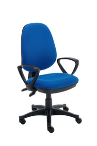 Versi 2 Lever Operator Chair with Fixed Arms | Royal Blue